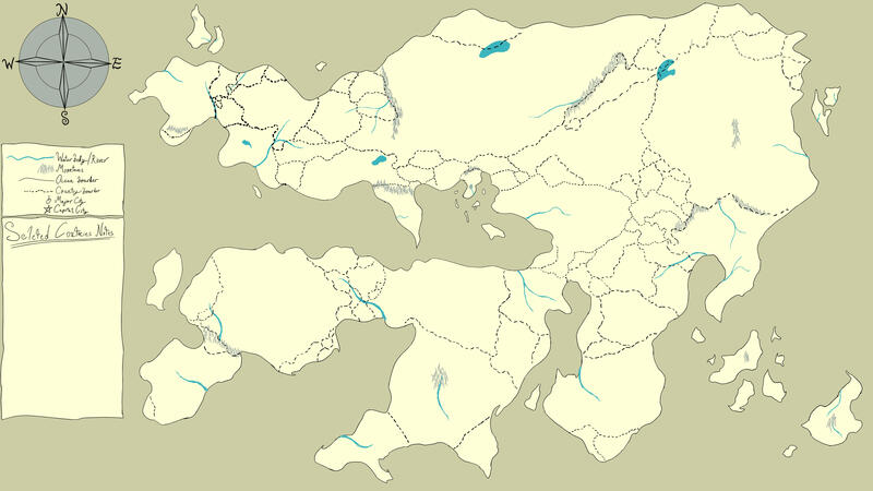 World Map Menu created for a game world.